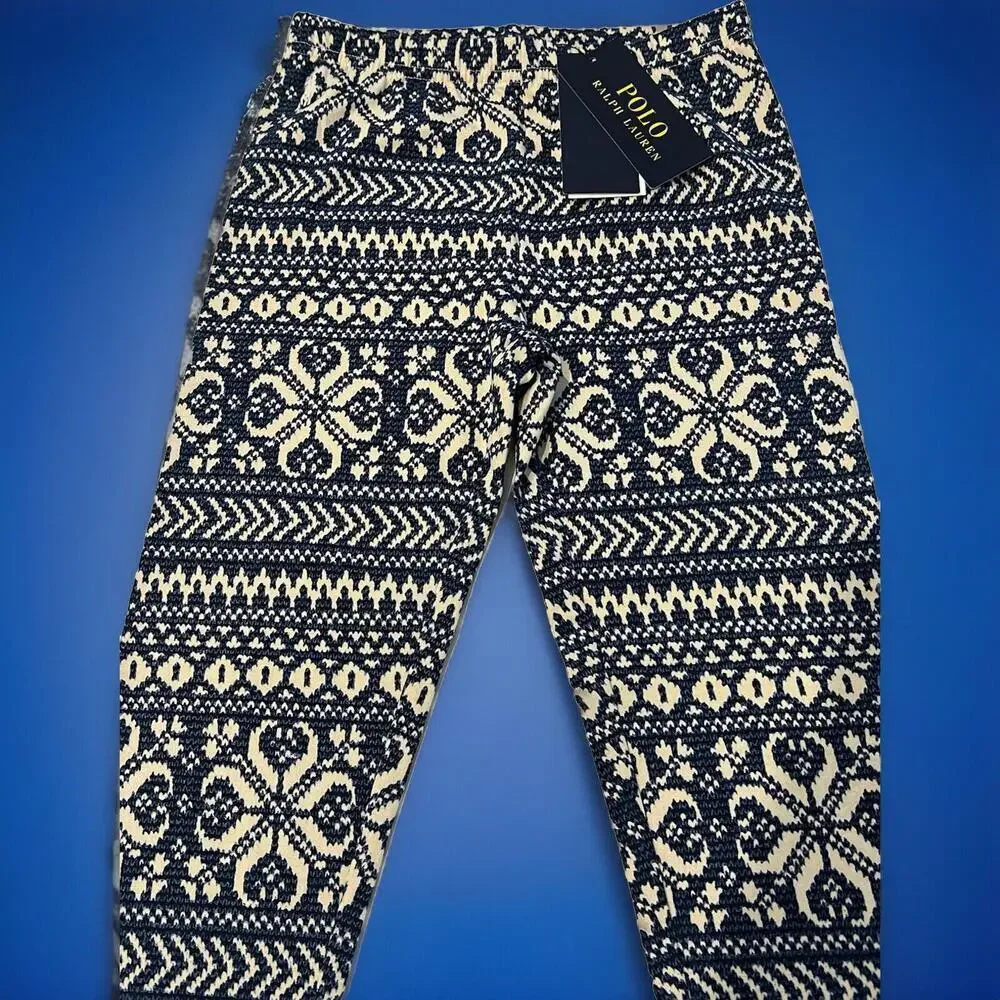 Polo Ralph Lauren Girl’s Fair Isle Print HOLIDAY Leggings  Size 7(S)